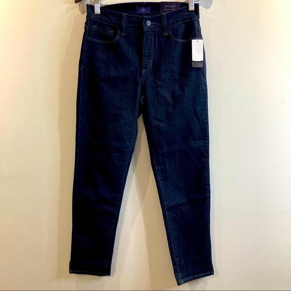 NYDJ Sz 4 NOT  YOUR DAUGHTERS JEANS Ankle Dark Wash Jeans NWT - Picture 1 of 9